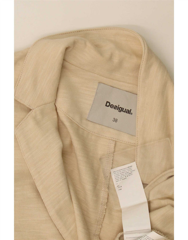 Женский открытый пиджак Desigual EU 38, средний бежевый с крапинками, хлопок
