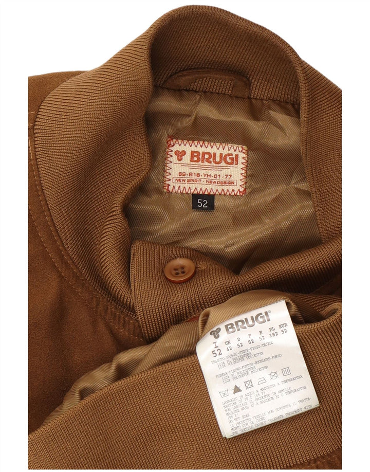 Мужской бомбер Brugi IT 52 XL Бежевый Полиэстер