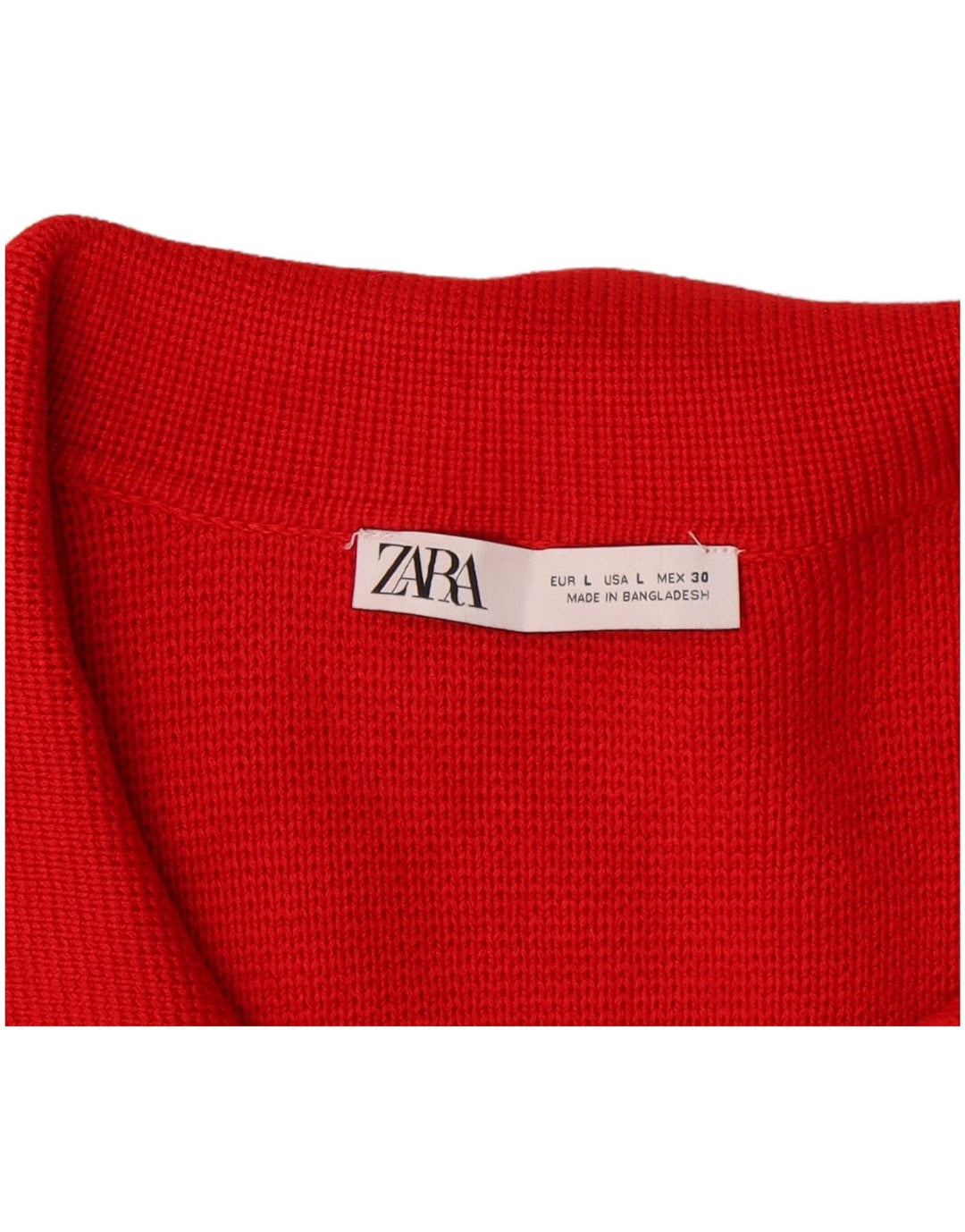 Женский кардиган Zara UK 16, большой красный вискоза
