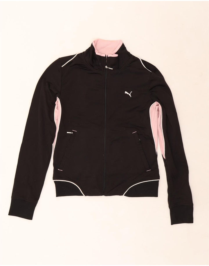 Женский укороченный спортивный костюм Puma UK 10, маленький черный цветной блок