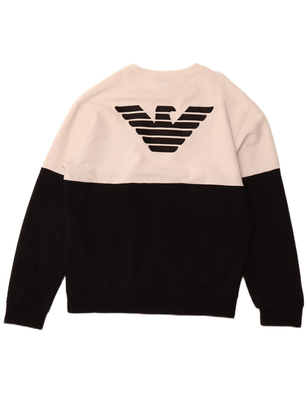 EMPORIO ARMANI Женский свитшот с рисунком UK 18 XL Черный с цветными блоками