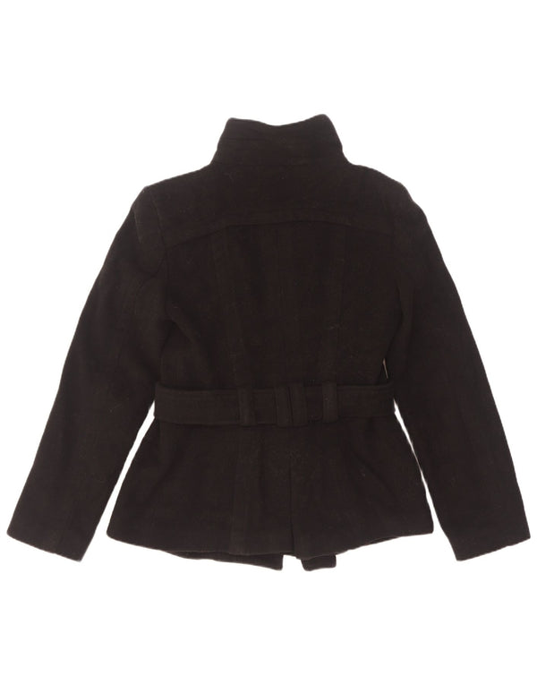 Женское полупальто Zara UK 6 XS, черная шерсть