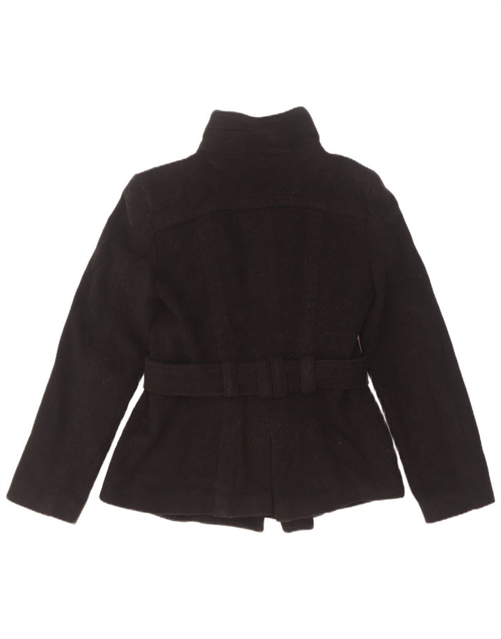 Женское полупальто Zara UK 6 XS, черная шерсть