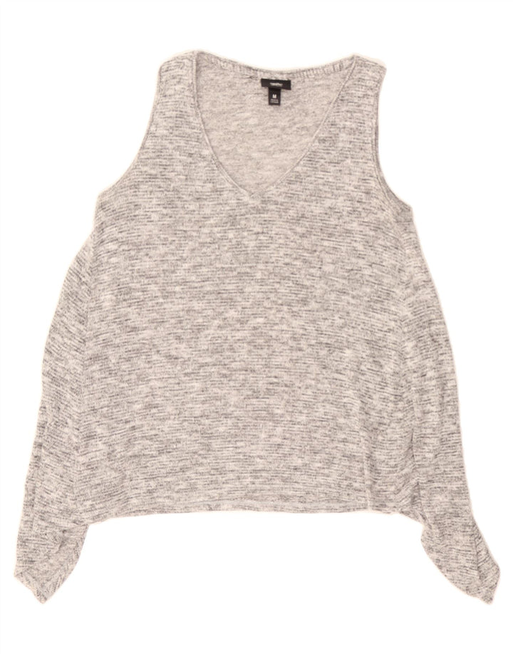 MOSSIMO Womens Vest Tank Top UK 14 Medium Grey Rayon Vintage Mossimo and Second-Hand Mossimo from Messina Hembry 