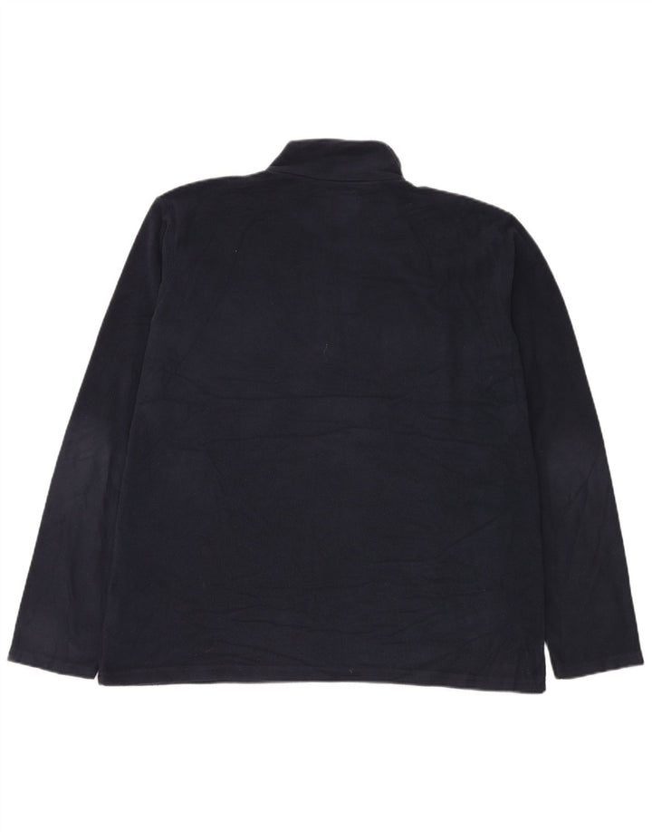 Мужской флисовый джемпер с воротником на молнии Mountain Warehouse, большой темно-синий полиэстер