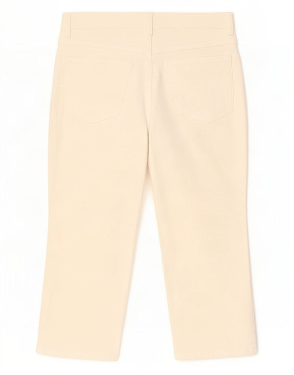 Женские джинсы-капри Marks & Spencer UK 14, средние W30 L20, белый хлопок