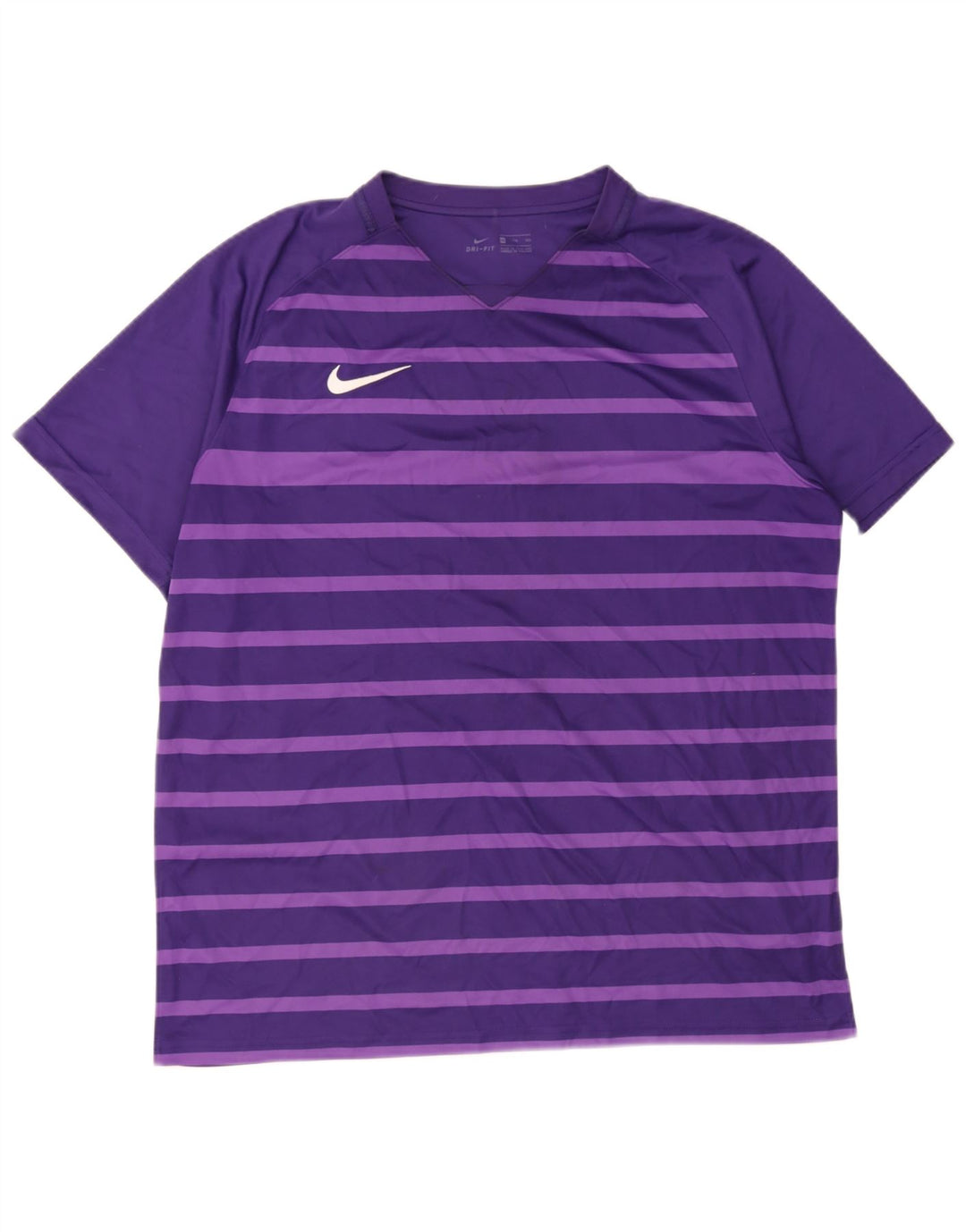 Мужская футболка Nike Dri Fit 2XL из полиэстера с фиолетовой полоской