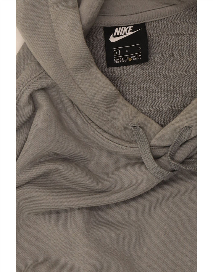 NIKE Mens Graphic Hoodie Jumper Large Grey Cotton Vintage Nike and Second-Hand Nike from Messina Hembry 