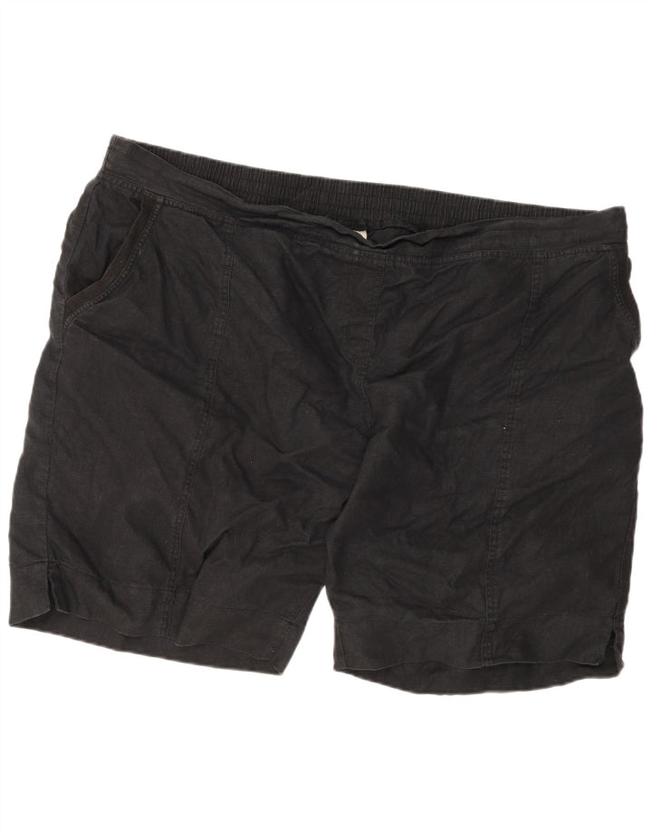 Мужские шорты чинос Marks & Spencer W52 5XL, черные льняные