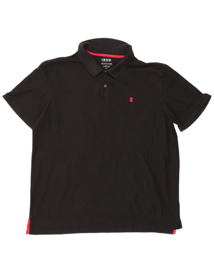 Мужская рубашка поло IZOD 2XL, черный хлопок
