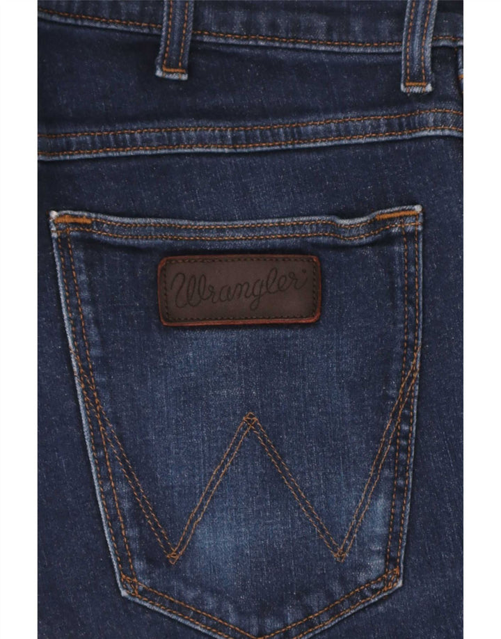 Мужские узкие джинсы Wrangler W31 L32, темно-синий хлопок