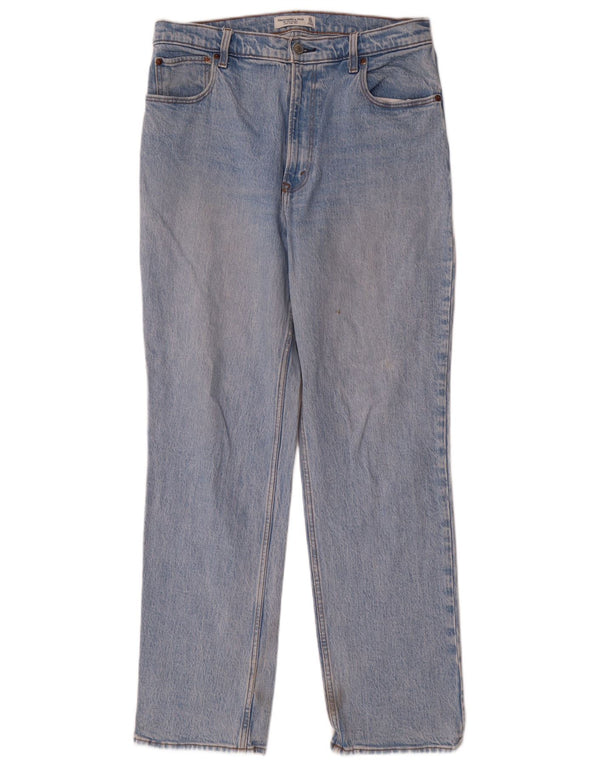 Женские прямые джинсы Abercrombie & Fitch США 12, большие W31 L31, синие, 90-е годы