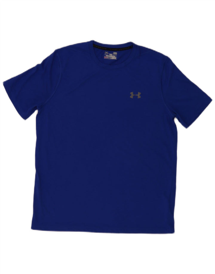 Мужская футболка Under Armour Heat Gear, верх, большой синий полиэстер