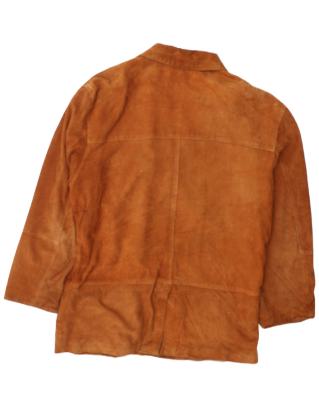 Мужская замшевая куртка VINTAGE IT 50, большая коричневая кожа