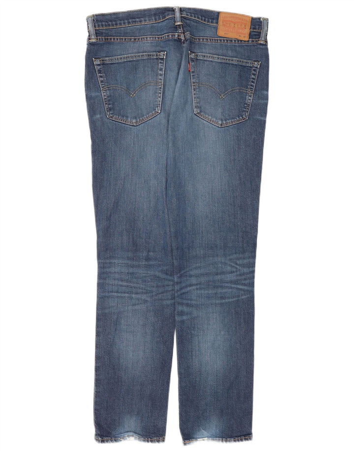 Мужские джинсы Levi's 511 с потертостями W36 L32, синий хлопок