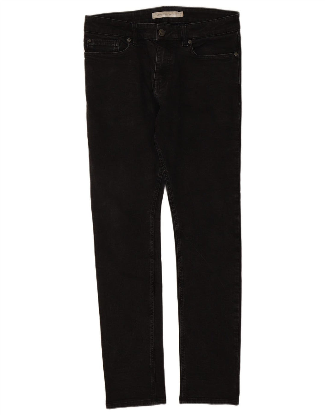 Мужские узкие джинсы Calvin Klein W32 L32, черный хлопок