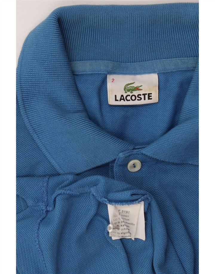 Мужская рубашка-поло LACOSTE, размер 2 XS, синяя, хлопок