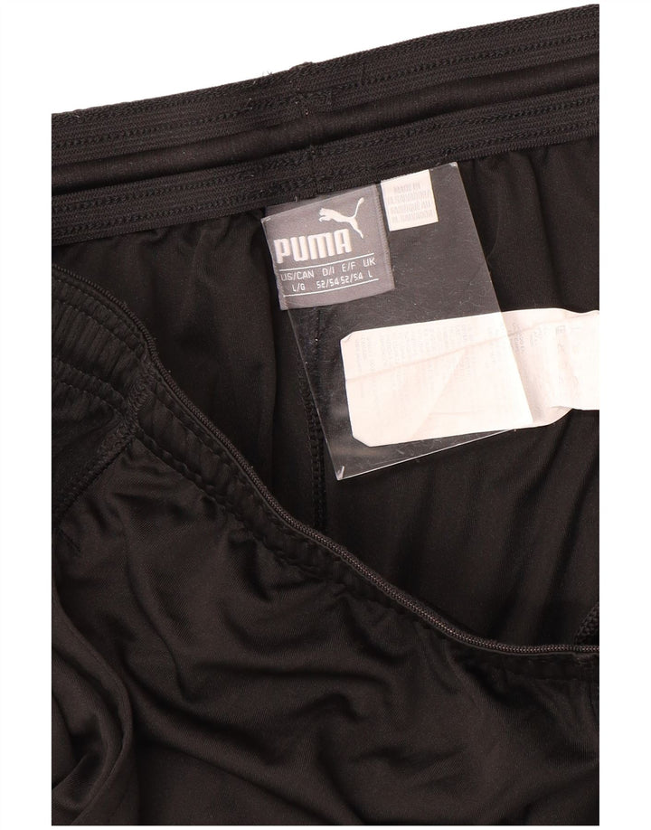 Мужские спортивные шорты PUMA, большие черные из полиэстера