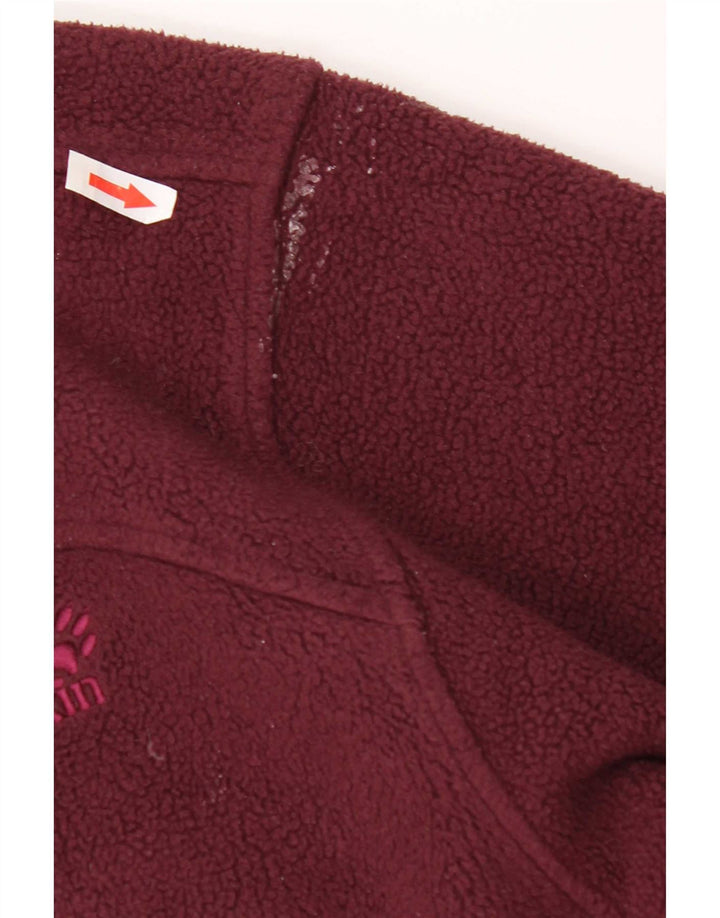 Женская флисовая куртка Jack Wolfskin UK 16, большой бордовый полиэстер