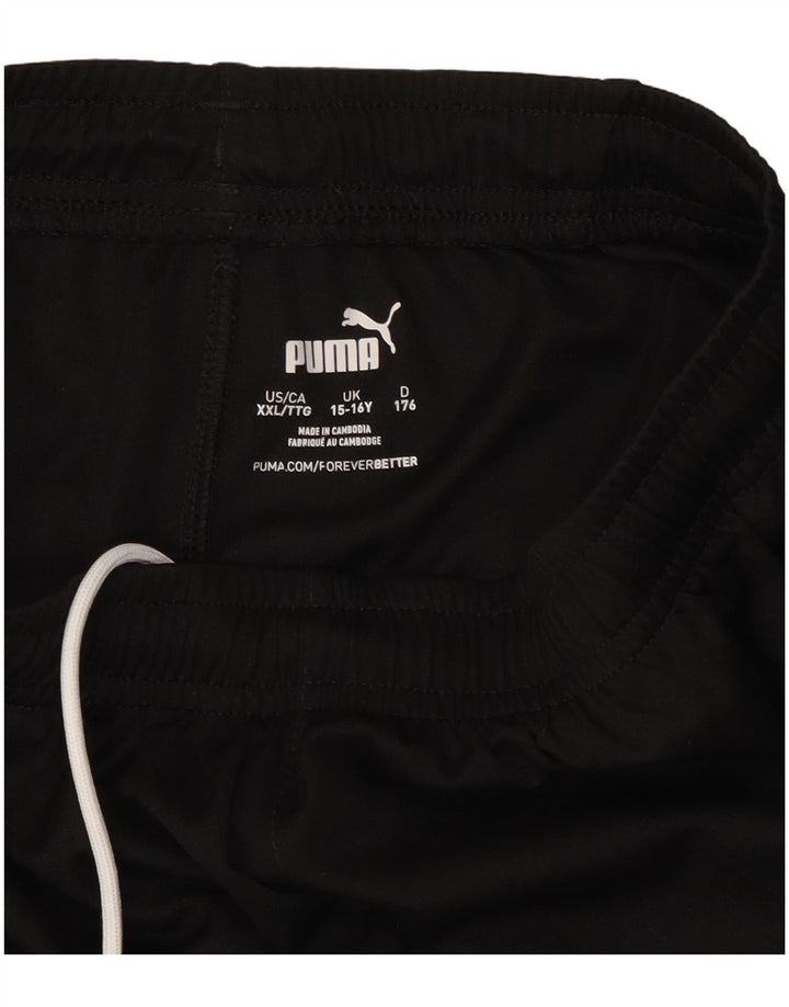 Спортивные шорты Puma для мальчиков 15-16 лет, черный полиэстер