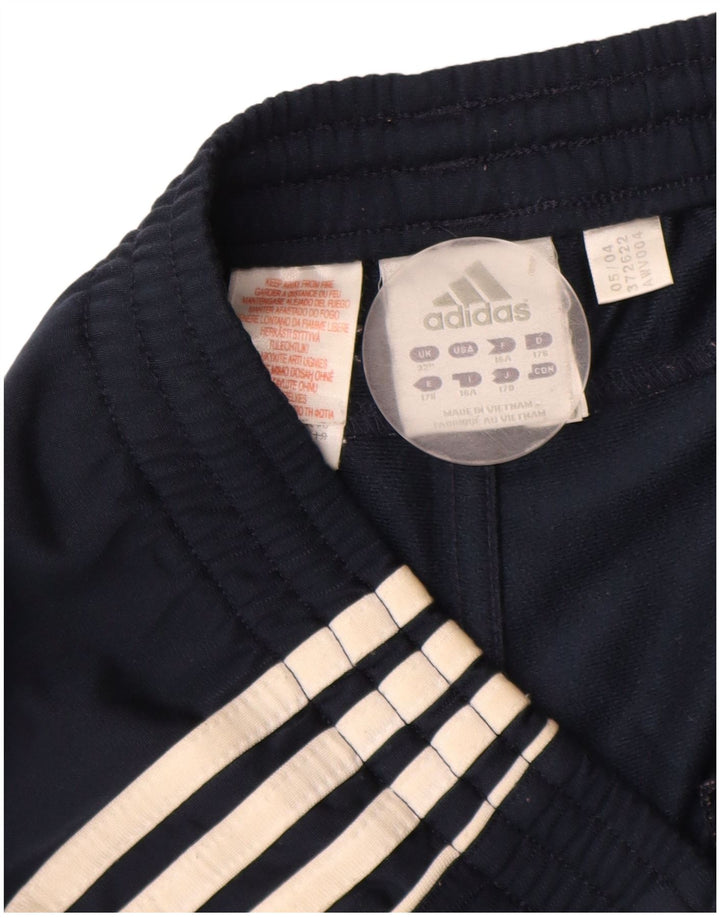 Мужские спортивные брюки Adidas среднего размера, темно-синие, полиэстер
