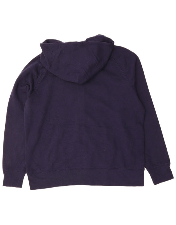 Gap Womens Graphic Zip Hoodie Sweater UK 20 2XL Navy Blue Cotton