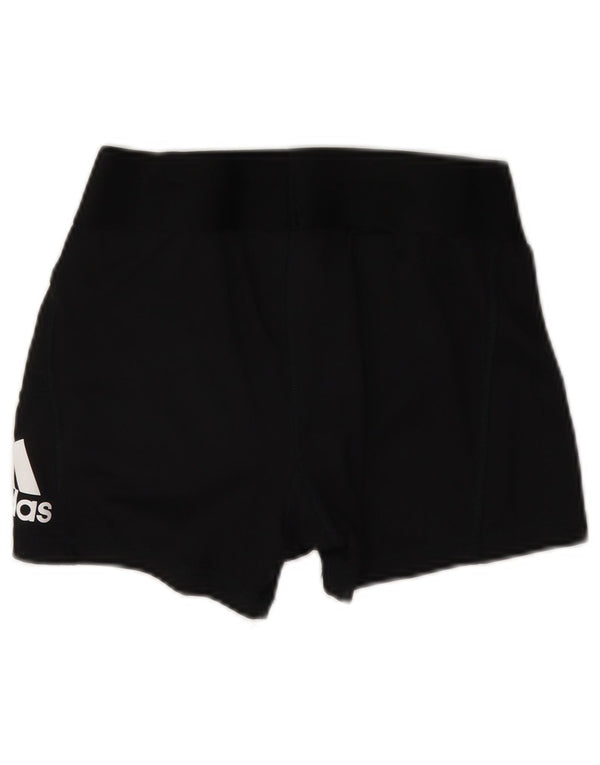 Женские спортивные шорты Adidas с графическим рисунком UK 12, средний черный полиэстер