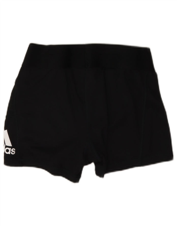 Женские спортивные шорты Adidas с графическим рисунком UK 12, средний черный полиэстер