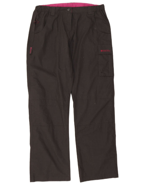 Женские прямые брюки карго Mountain Warehouse UK 14, большие W32 L30, черные