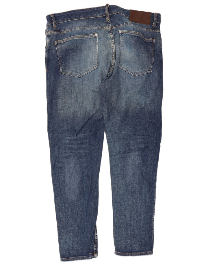 Мужские узкие джинсы Zara EU 44, большие W34 L29, синие, хлопок