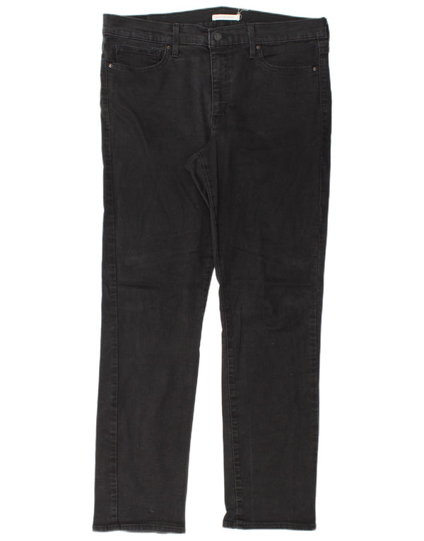 Женские прямые джинсы Levi's 314 Shaping W33 L30, черный хлопок