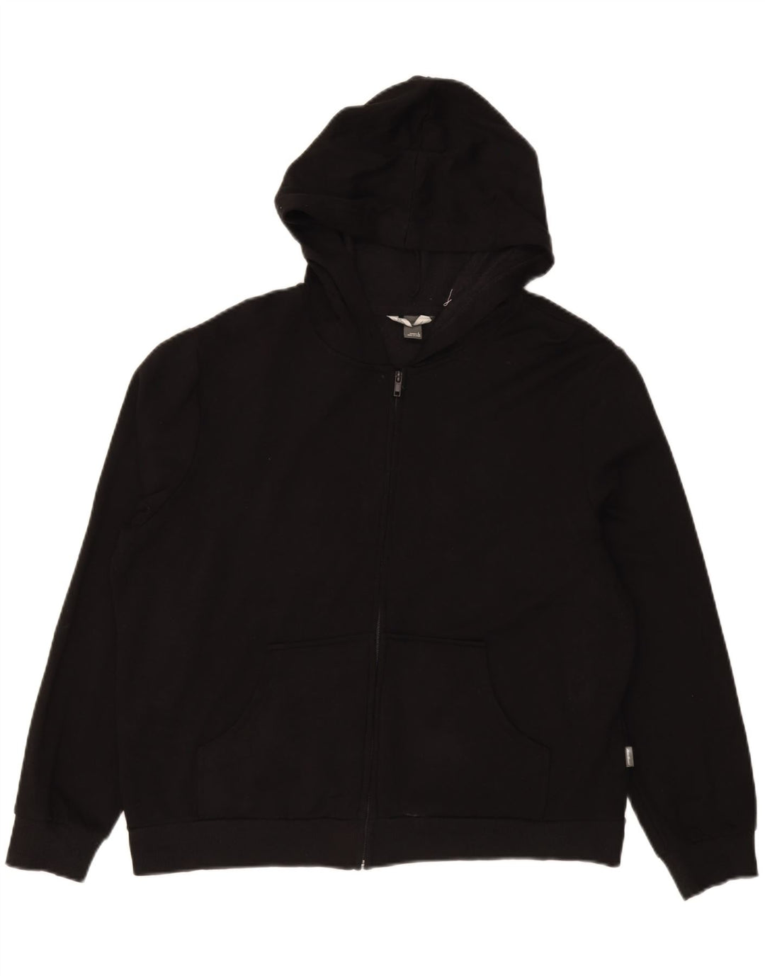 EDDIE BAUER Womens Oversized Zip Hoodie Sweater UK 16 Large Black Vintage Eddie Bauer and Second-Hand Eddie Bauer from Messina Hembry 