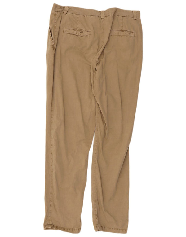 Женские прямые брюки чинос Marks & Spencer UK 14, большие W32 L29, бежевые