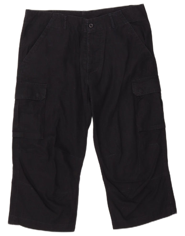 Мужские прямые брюки-капри VINTAGE W34 L21 темно-синие