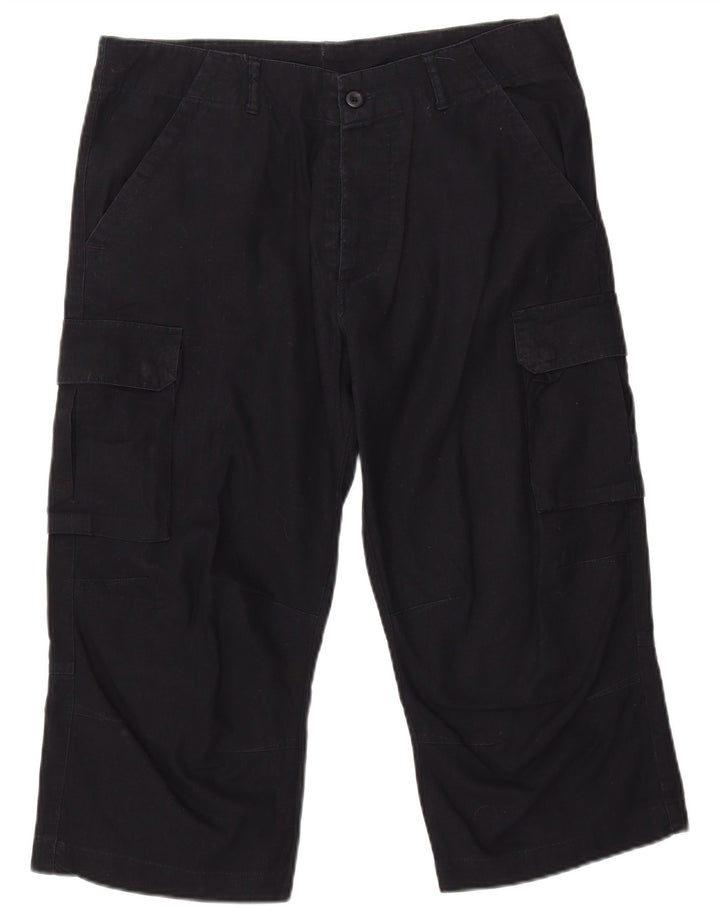 Мужские прямые брюки-капри VINTAGE W34 L21 темно-синие