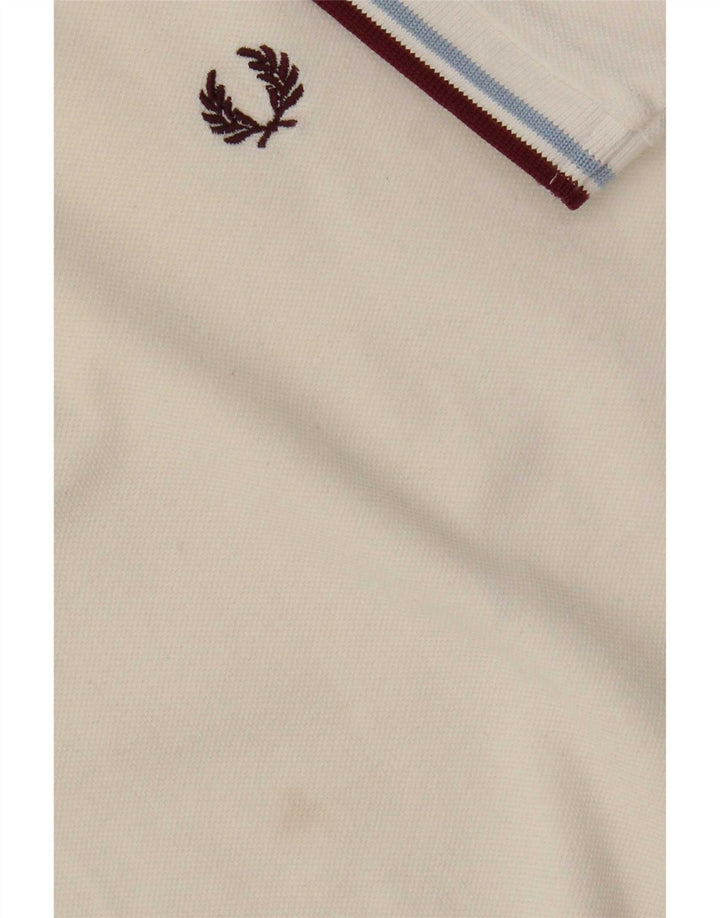 Мужская рубашка-поло Fred Perry, большой белый хлопок