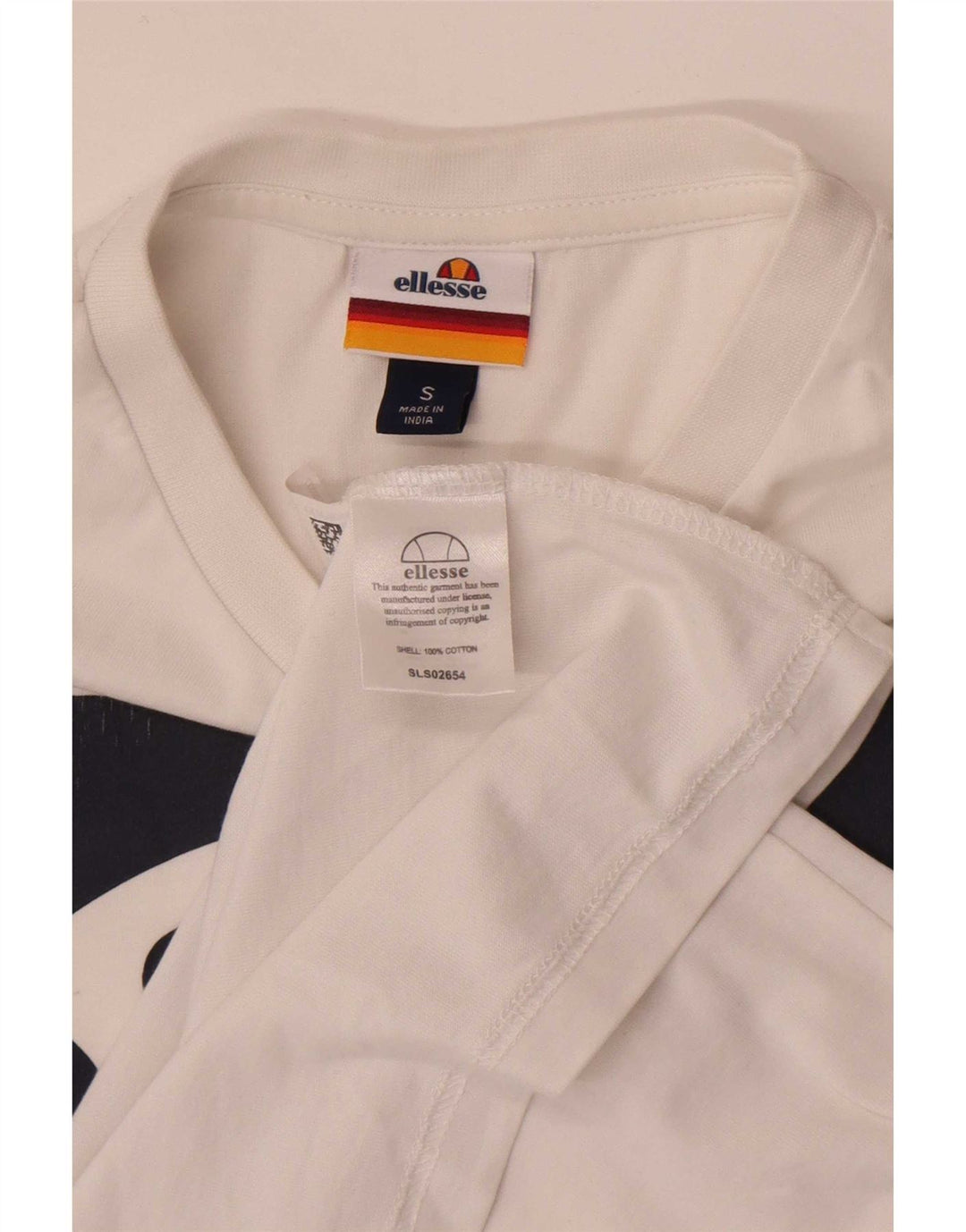 Мужская футболка Ellesse с рисунком, маленький белый хлопок