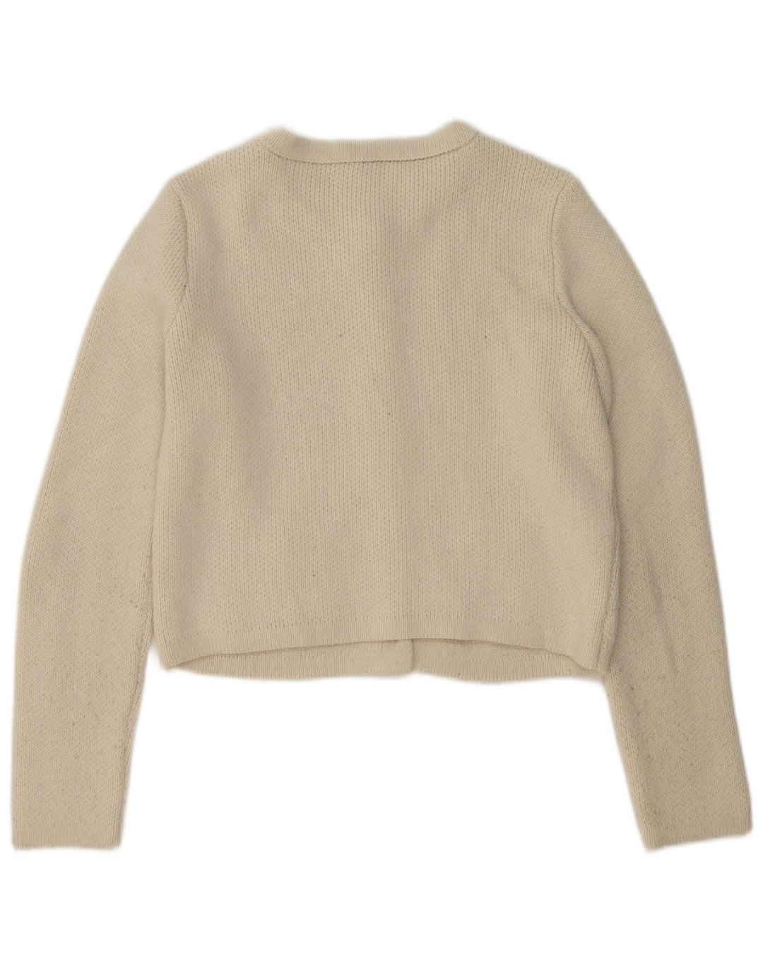 Женский укороченный кардиган Zara UK 14, средний, белый цвет