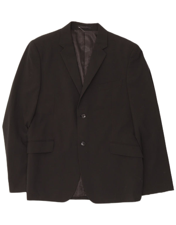 Мужской пиджак на двух пуговицах Jack & Jones IT 56 3XL, черный полиэстер