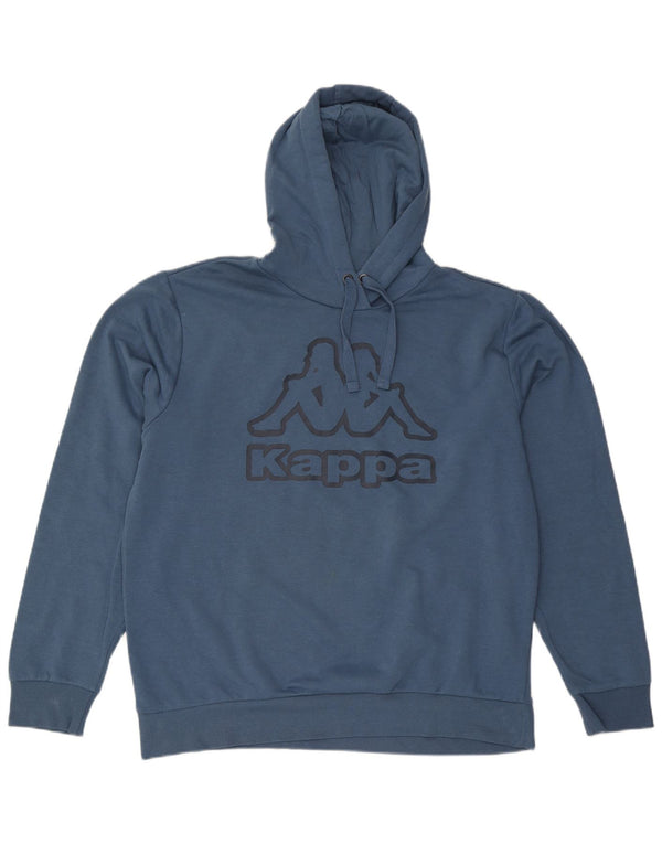 Мужской джемпер с капюшоном Kappa XL, синий хлопок