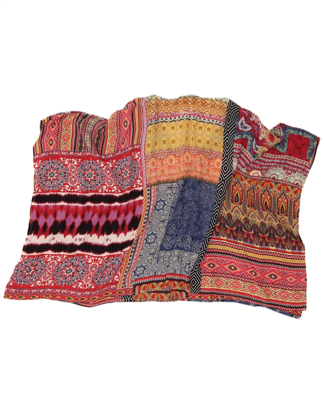 Женская блузка оверсайз DESIGUAL UK 14, средний разноцветный пейсли