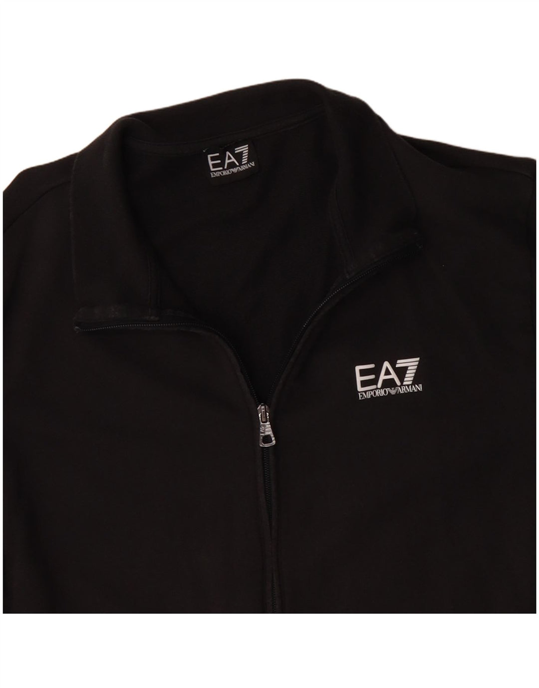 Мужской спортивный костюм Emporio Armani, верхняя куртка, средний черный хлопок, черный