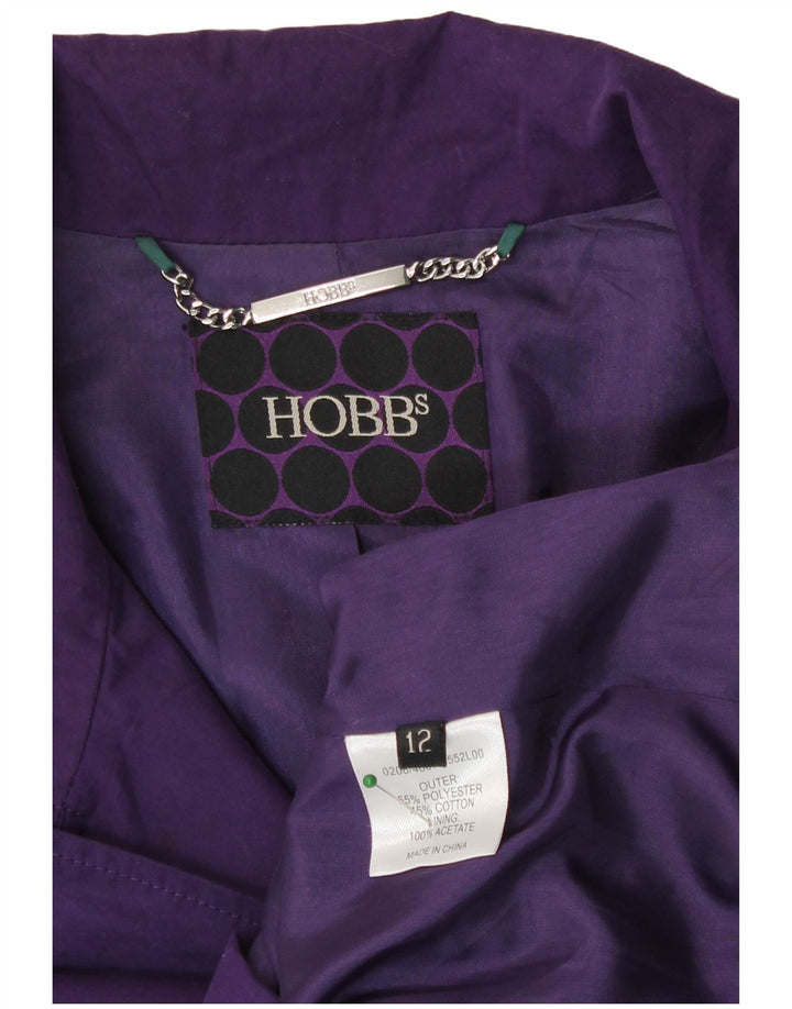 Женский тренч Hobbs UK 12, средний фиолетовый полиэстер