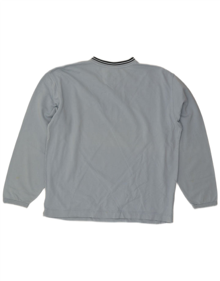 Мужской свитер PUMA, большой синий хлопковый джемпер