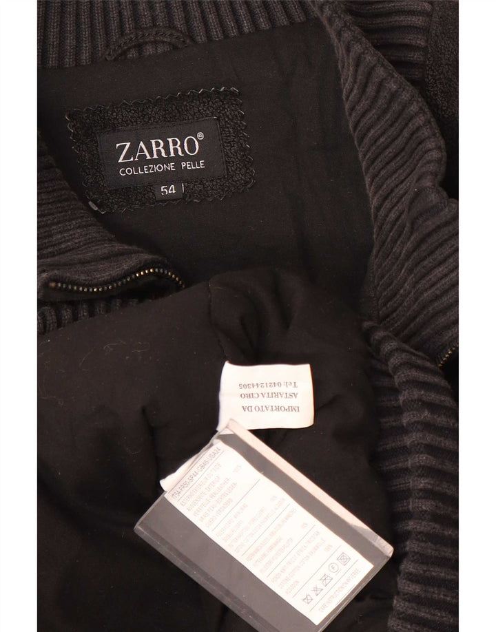 Куртка мужская кожаная Zarro IT 54 2XL черная