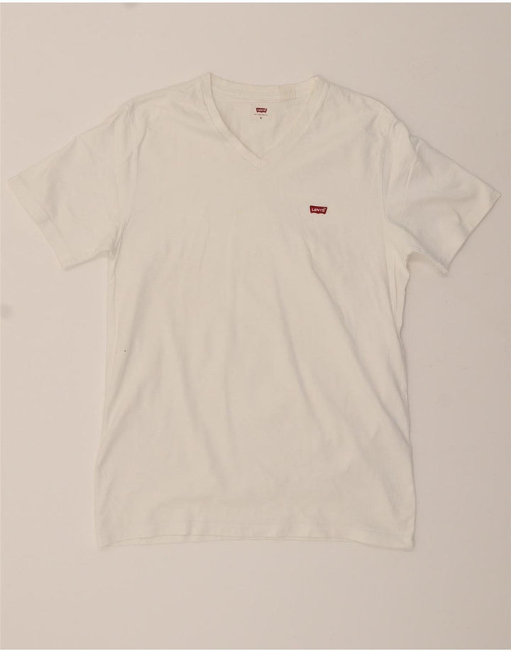 LEVI'S Mens T-Shirt Top Medium White Vintage Levi's and Second-Hand Levi's from Messina Hembry 