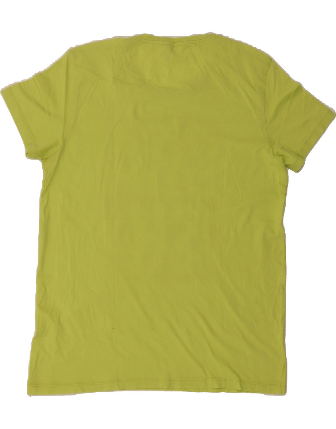 BENETTON Mens Graphic T-Shirt Top Medium Green Vintage Benetton and Second-Hand Benetton from Messina Hembry 