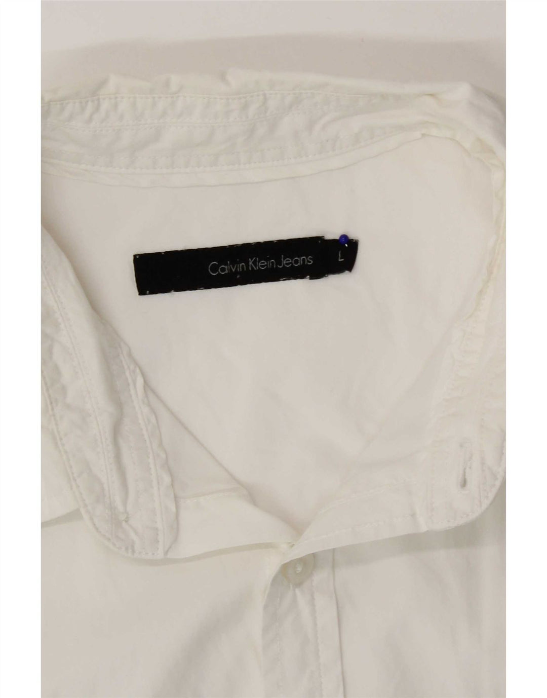 Мужская рубашка с коротким рукавом Calvin Klein Jeans, большая белая