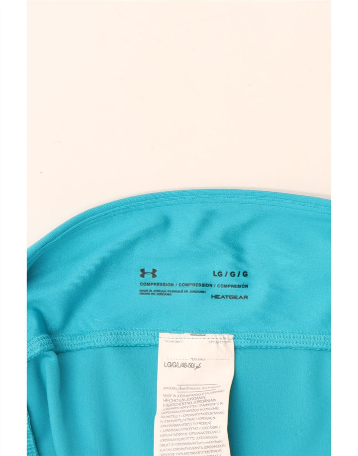 Женские леггинсы с рисунком Under Armour Heat Gear UK 14, большой синий полиэстер