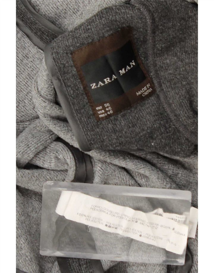 Мужской пиджак Zara на 2 пуговицах EU 56 XL, серый полиэстер